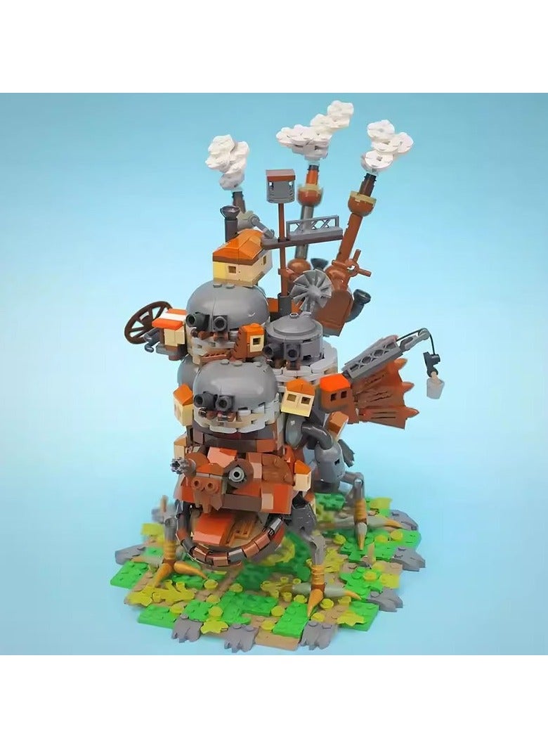 عام **مكعبات بناء قلعة هول المتحركة - نموذج قلعة أنمي ستيمبانك، مكعبات بتفاصيل عالية، لعبة تجميع للمعجبين، مجموعة** - Image 3